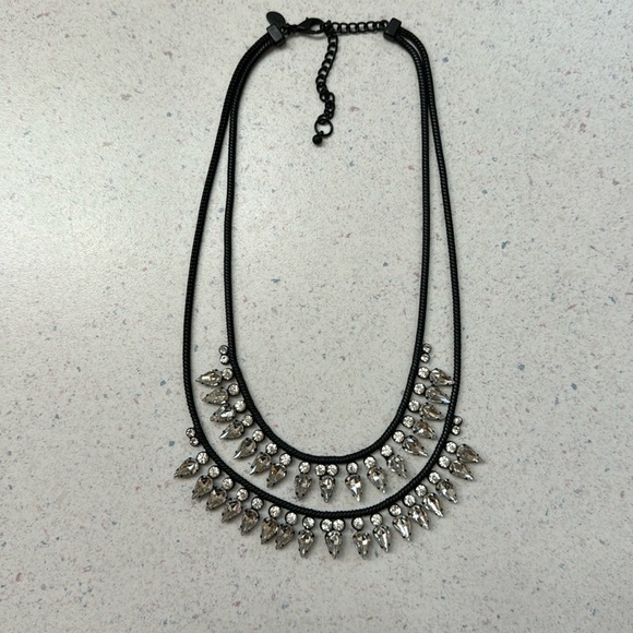 Express Crystal Stone Two Row Necklace - Picture 1 of 6